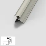 Профиль угловой внешний алюминиевый для панелей 9 мм шампань 5729-88 от KBOOS