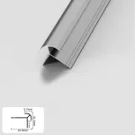 Профиль угловой внешний алюминиевый для панелей 5 мм серый 5719-88 от KBOOS