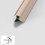 Профиль угловой внешний алюминиевый для панелей 8 мм розовое золото 5734-88 от KBOOS