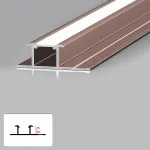 Профиль соединительный под LED ленту для панелей 6 мм розовое золото 6045-88 от KBOOS