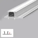 Профиль соединительный под LED ленту для панелей 7 мм серебристый 6052-88 от KBOOS