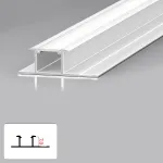 Профиль соединительный под LED ленту для панелей 7 мм белый 6070-88 от KBOOS