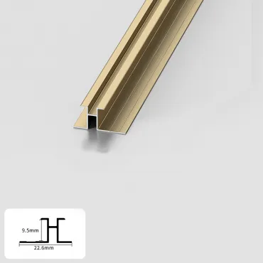 Профиль соединительный алюминиевый для панелей 9 мм латунь 5813-88