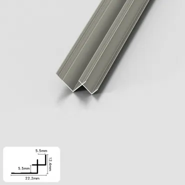 Профиль угловой внутренний алюминиевый для панелей 5 мм шампань 5192-88