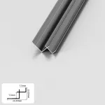 Профиль угловой внутренний алюминиевый для панелей 7 мм серый 5188-88 от KBOOS