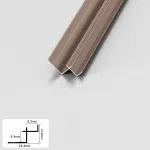 Профиль угловой внутренний алюминиевый для панелей 9 мм розовое золото 5202-88 от KBOOS