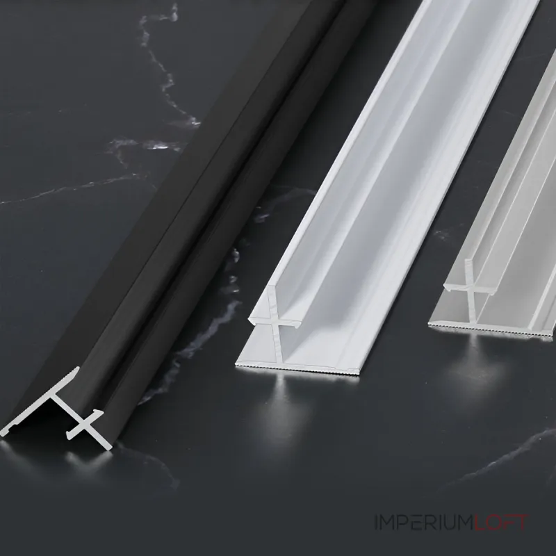 Профиль соединительный алюминиевый для скрытого монтажа панелей 8 мм черный 6153-88 от KBOOS