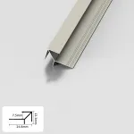 Профиль угловой внешний алюминиевый для панелей 7 мм шампань 5804-88 от KBOOS