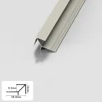 Профиль угловой внешний алюминиевый для панелей 9 мм шампань 5802-88 от KBOOS