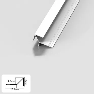 Профиль угловой внешний алюминиевый для панелей 9 мм белый 5208-88