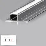 Профиль соединительный под LED ленту для панелей 5 мм серый 6056-88 от KBOOS