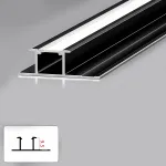 Профиль соединительный под LED ленту для панелей 9 мм черный 6066-88 от KBOOS