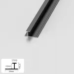 Профиль соединительный алюминиевый для панелей 8 мм черный 5052-88 от KBOOS