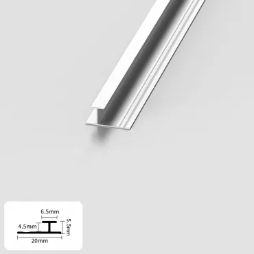 Профиль соединительный алюминиевый для панелей 4 мм серебристый 4828-88