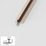 Профиль соединительный алюминиевый для панелей 8 мм розовое золото 5156-88 от KBOOS