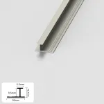 Профиль соединительный алюминиевый для панелей 9 мм шампань 5065-88 от KBOOS