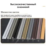 Профиль соединительный алюминиевый для скрытого монтажа панелей 8 мм черный 6153-88 от KBOOS