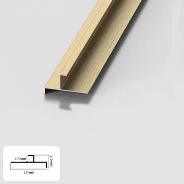 Профиль торцевой-угловой алюминиевый для панелей 4 мм латунь 5850-88