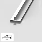 Профиль торцевой-угловой алюминиевый для панелей 5 мм белый 5839-88 от KBOOS