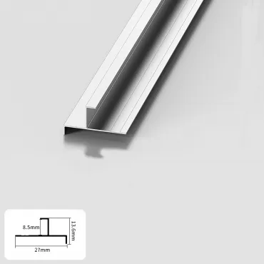 Профиль торцевой-угловой алюминиевый для панелей 8 мм серебристый 5848-88