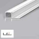 Профиль торцевой под LED ленту для панелей 4 мм белый 6031-88 от KBOOS