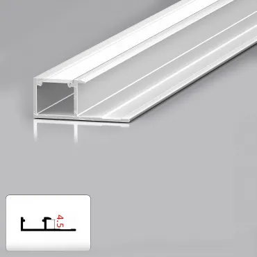 Профиль торцевой под LED ленту для панелей 4 мм белый 6031-88