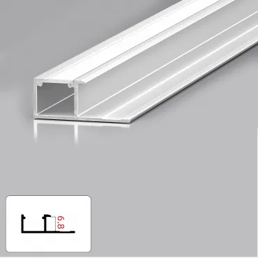 Профиль торцевой под LED ленту для панелей 6 мм белый 6033-88