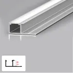 Профиль торцевой под LED ленту для панелей 8 мм серебристый 6029-88 от KBOOS