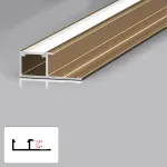 Профиль торцевой под LED ленту для панелей 5 мм золотой 6038-88 от KBOOS