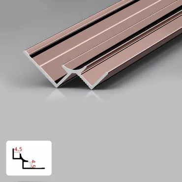 Профиль угловой внутренний алюминиевый для панелей 4 мм розовое золото 5935-88 Профиль угловой внутренний алюминиевый для панелей 4 мм розовое золото 5935-88