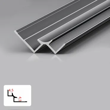Профиль угловой внутренний алюминиевый для панелей 4 мм серый 5947-88 Профиль угловой внутренний алюминиевый для панелей 4 мм серый 5947-88