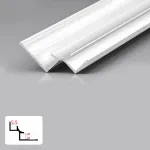 Профиль угловой внутренний алюминиевый для панелей 5 мм белый 5960-88 от KBOOS