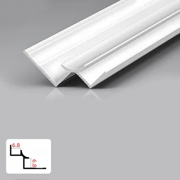 Профиль угловой внутренний алюминиевый для панелей 6 мм белый 5961-88 Профиль угловой внутренний алюминиевый для панелей 6 мм белый 5961-88