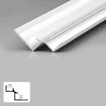 Профиль угловой внутренний алюминиевый для панелей 7 мм белый 5962-88 от KBOOS