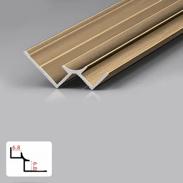 Профиль угловой внутренний алюминиевый для панелей 6 мм латунь 5967-88