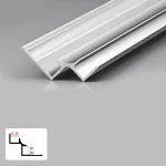 Профиль угловой внутренний алюминиевый для панелей 6 мм серебристый 5943-88 от KBOOS