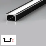 Профиль соединительный алюминиевый для стеновых панелей 5 мм черный универсальный 6088-88 от KBOOS