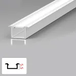 Профиль соединительный алюминиевый для стеновых панелей 5 мм белый универсальный 6087-88 от KBOOS