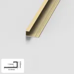 Профиль торцевой алюминиевый для панелей 7 мм золотой 4788-88 от KBOOS