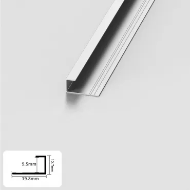 Профиль торцевой алюминиевый для панелей 9 мм серебристый 5740-88