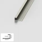 Профиль торцевой алюминиевый для панелей 9 мм шампань 4814-88 от KBOOS