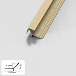 Профиль угловой внешний алюминиевый для панелей 9 мм золотой 5651-88 от KBOOS