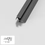 Профиль угловой внешний алюминиевый для панелей 4 мм черный 5652-88 от KBOOS