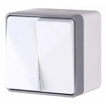 Выключатель двухклавишный влагозащищенный Werkel a036774