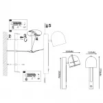 Светодиодное бра VIC WALL Black от ImperiumLoft