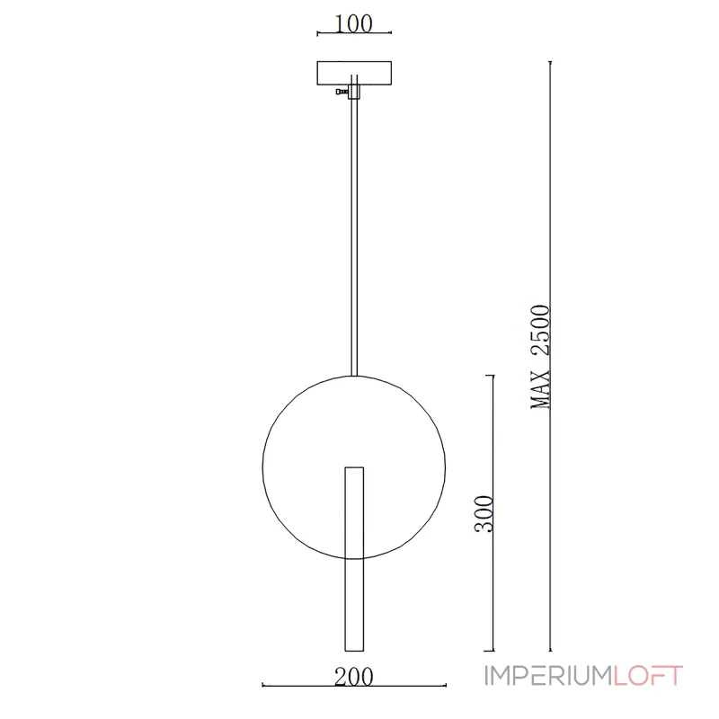 Подвесной светильник GLATT WOOD 5W