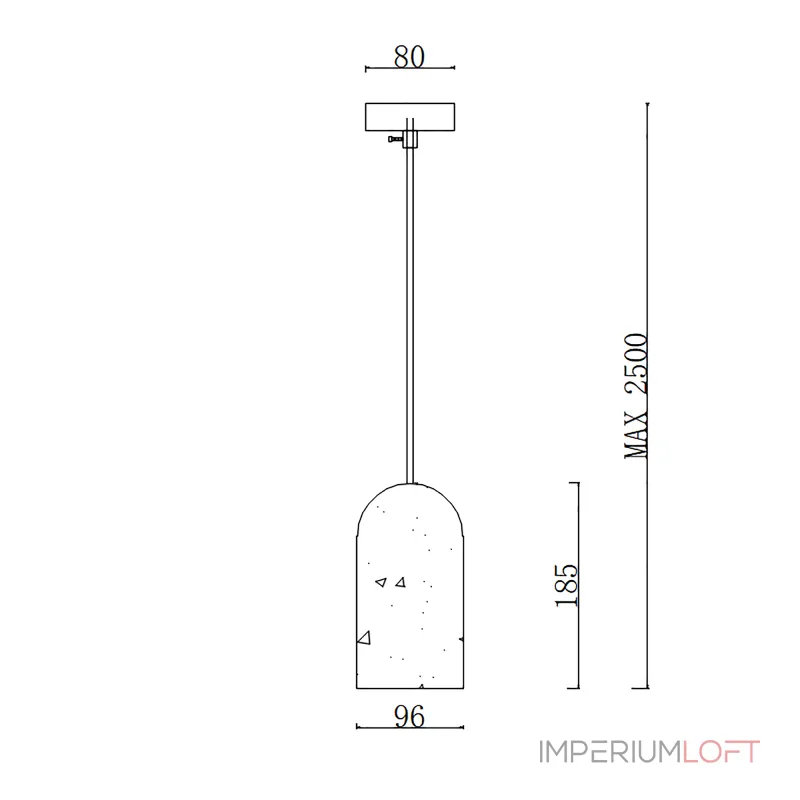 Подвесной светильник RUNEL blue от ImperiumLoft