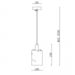 Подвесной светильник ROGERD SMALL black от ImperiumLoft