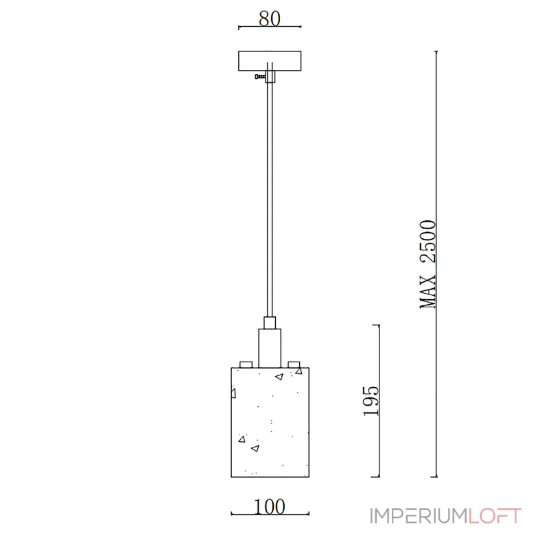 Подвесной светильник ROGERD SMALL black от ImperiumLoft