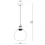Подвесной светильник Loft Clear Glass Sphere Cloche Дымчатый от ImperiumLoft